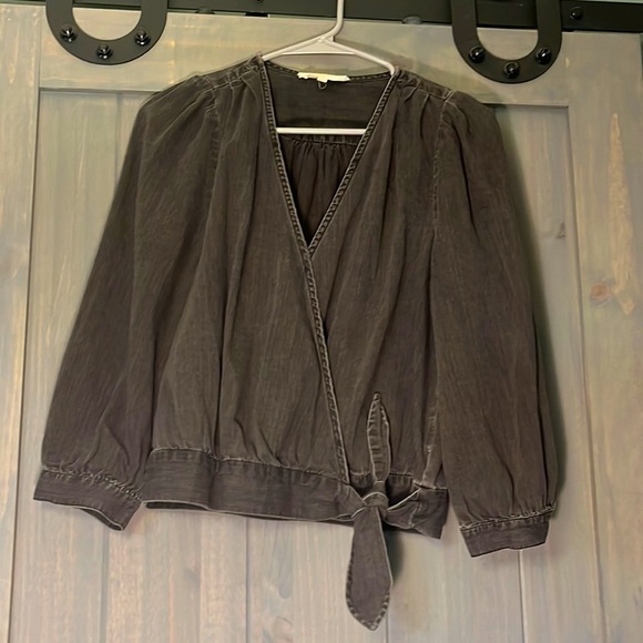 Madewell Tops - Madewell Faux Wrap Blouse